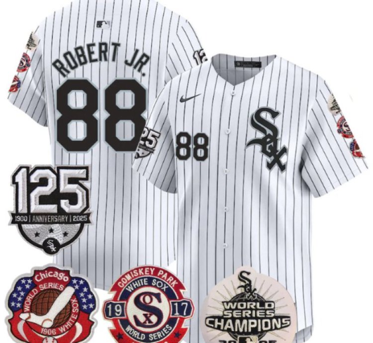 Luis Robert Jr Jersey 88 Chicago White Sox 125th Anniversary World Series Champions White