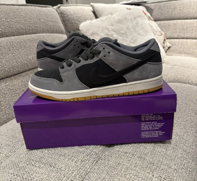 Nike Sb Dunk Low Dark Smoke Grey Brand New ds