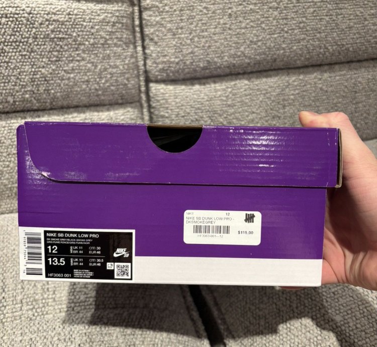 Nike Sb Dunk Low Dark Smoke Grey Brand New ds
