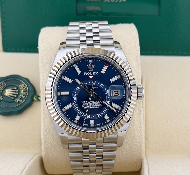 Rolex Sky-dweller In Stock 2024 Sky-dweller Blue Dial 336934 Jubilee Bracelet