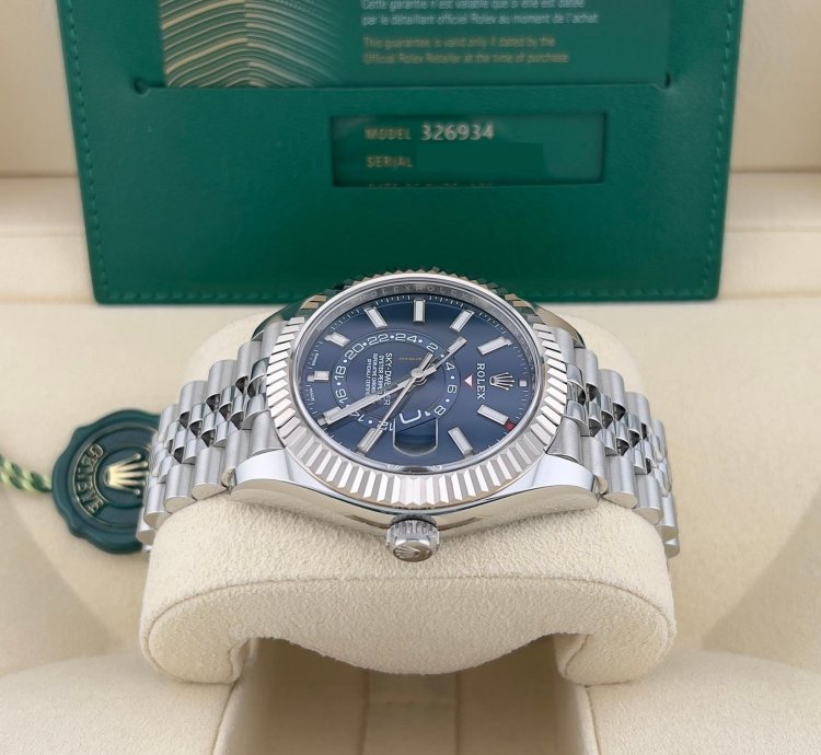 Rolex Sky-dweller In Stock 2024 Sky-dweller Blue Dial 336934 Jubilee Bracelet