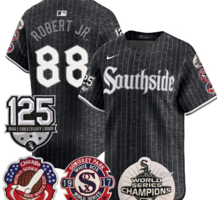 Luis Robert Jr Jersey 88 Chicago White Sox 125th Anniversary World Series Champions City Connect