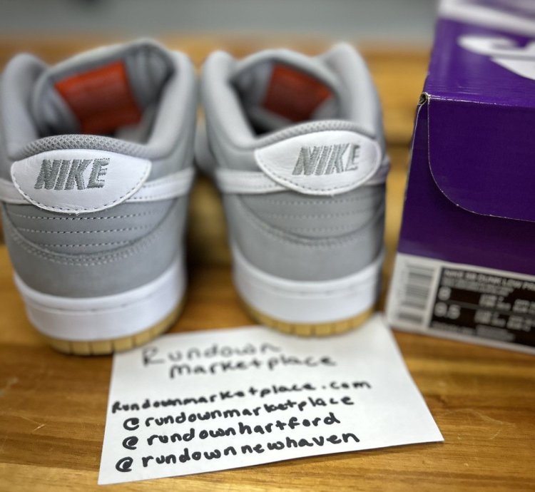 76037 Nike Dunk Low Sb Orange Label Grey Gum
