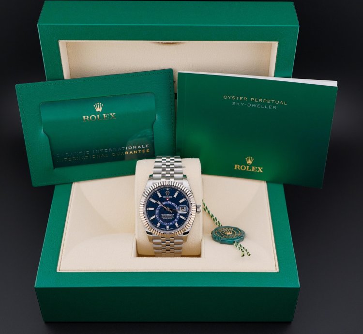 Rolex Sky-dweller Jubilee Blue Dial 2023 New Unworn