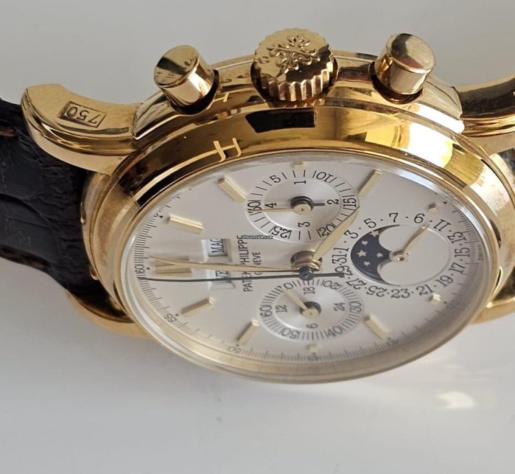 Patek Philippe Perpetual Calendar Chronograph 3971 Yellow Gold Very Rare Full Set