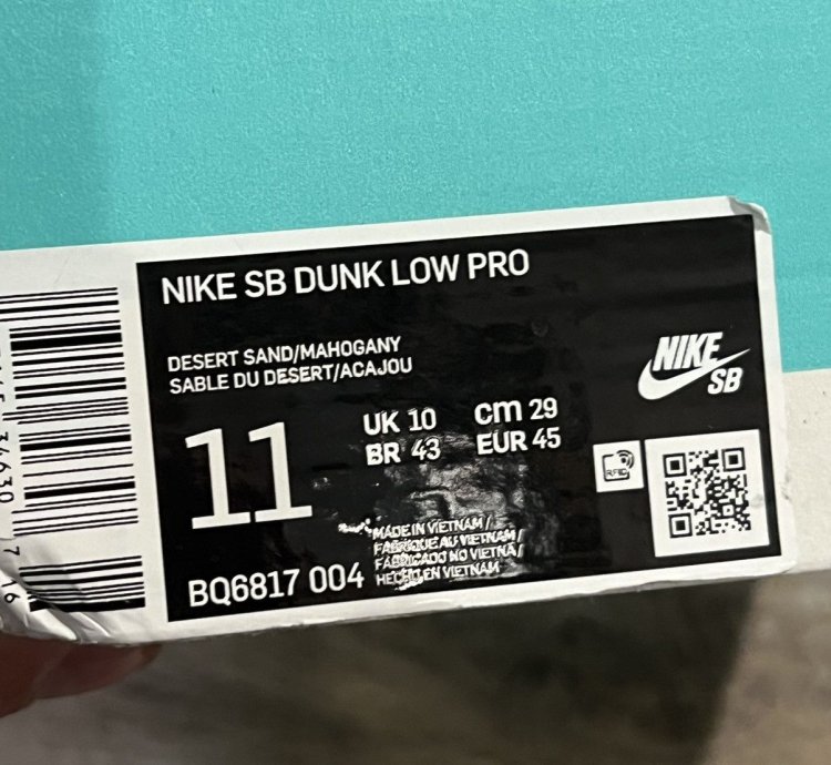 Nike Sb Dunk Low Desert Sand Mahogany