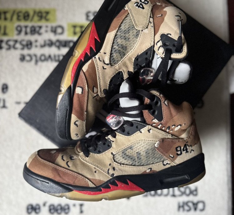 Jordan 5 Supreme Camo