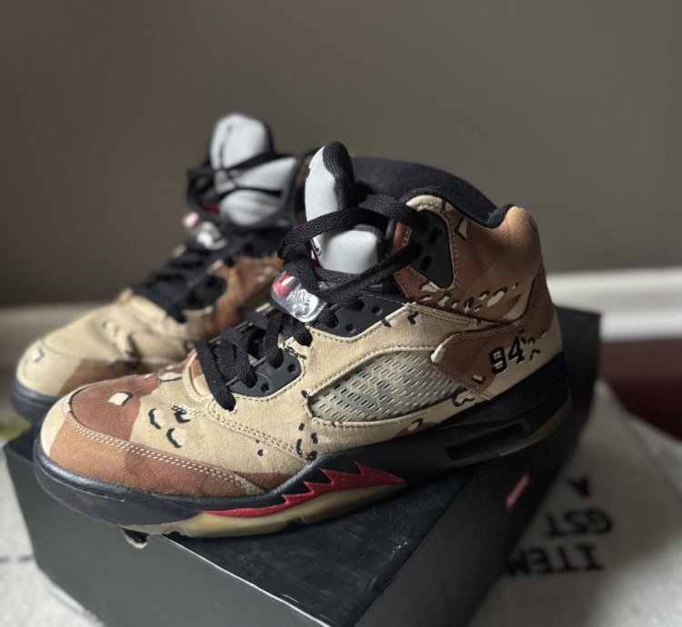 Jordan 5 Supreme Camo