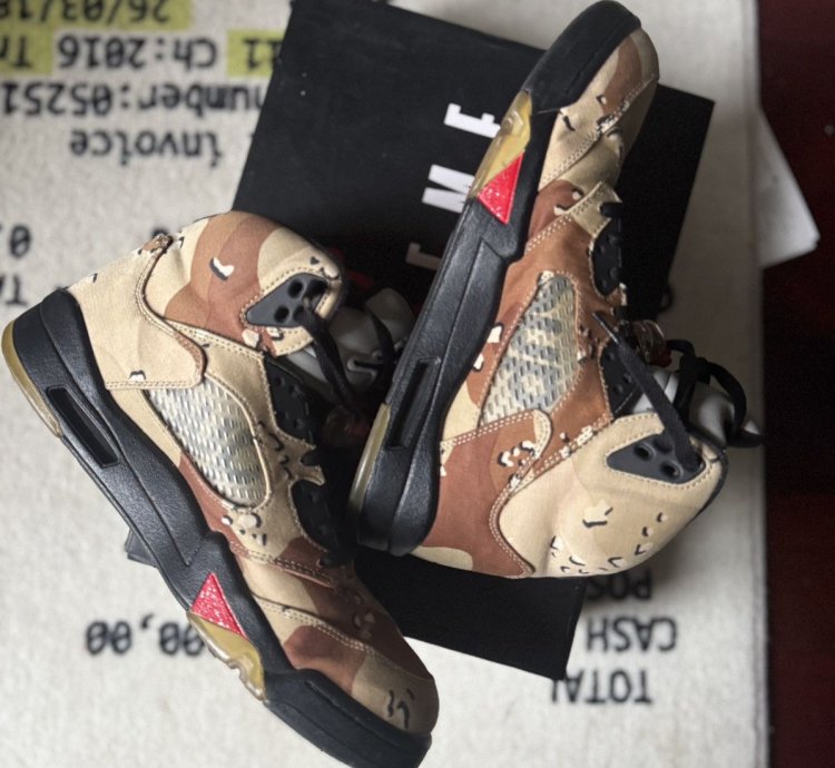 Jordan 5 Supreme Camo