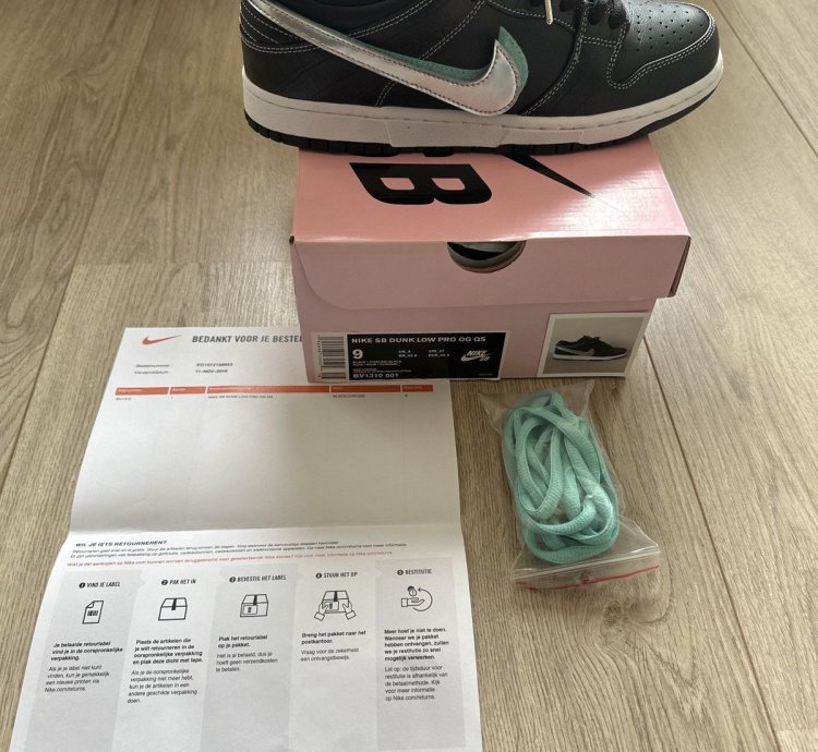 Nike Sb Dunk Low Diamond Supply Co Black Diamond