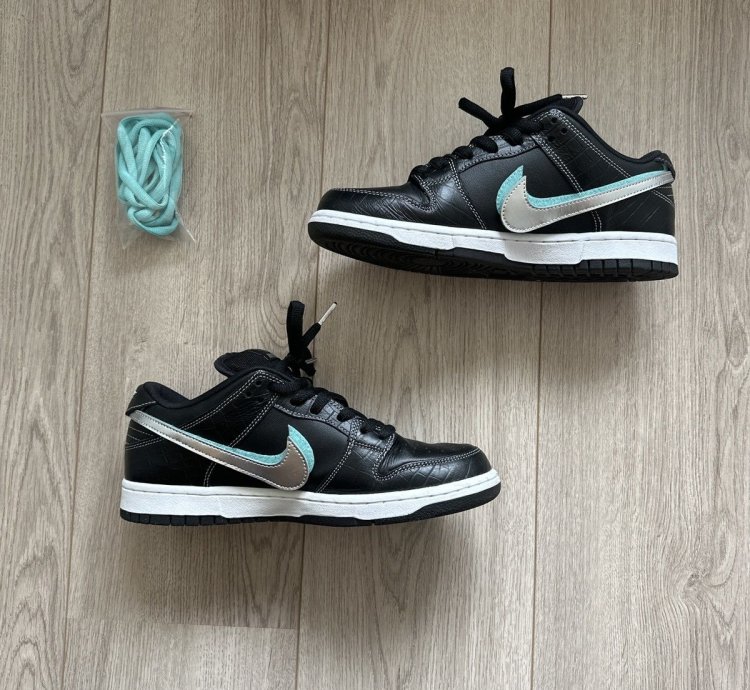Nike Sb Dunk Low Diamond Supply Co Black Diamond