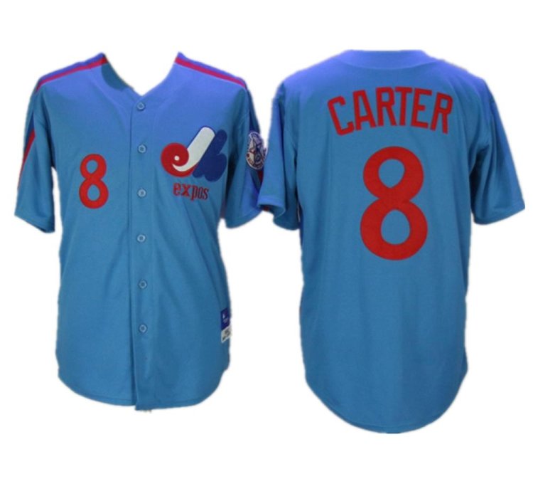 Montreal Expos Gary Carter Royal Throwback Jersey