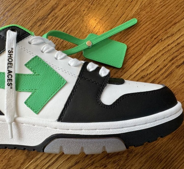 8 Off-white Out Of Office Green Black Ooo 41 Low Tops Logo