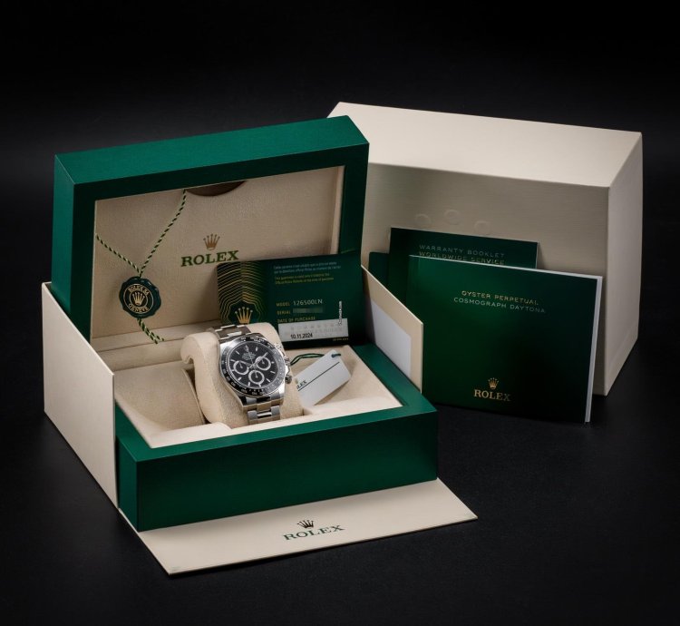 Rolex Daytona Reverse Panda Black Dial 40mm 126500ln Box Papers Mint Condition 2024