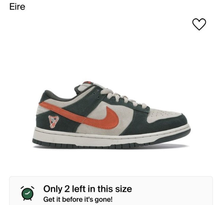 Nike Sb Dunk Low Eire Size 10 5
