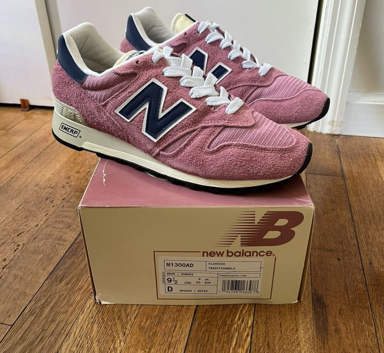 Ald New Balance 1300 Made In The Usa In Pink Suede