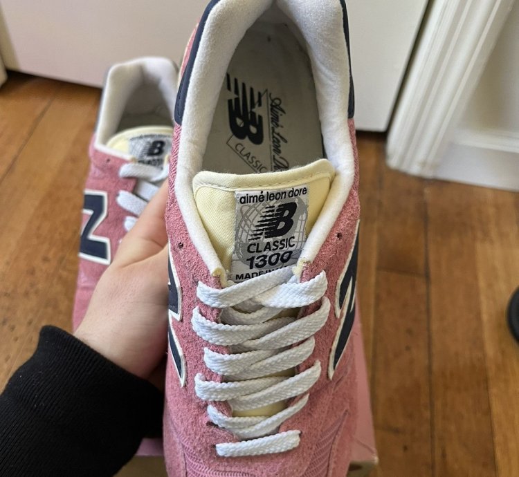 Ald New Balance 1300 Made In The Usa In Pink Suede