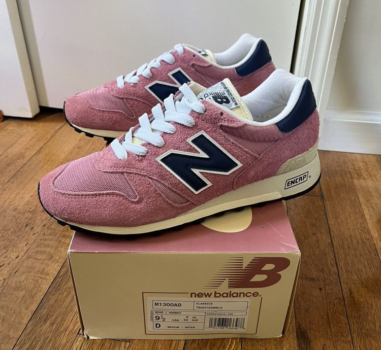 Ald New Balance 1300 Made In The Usa In Pink Suede