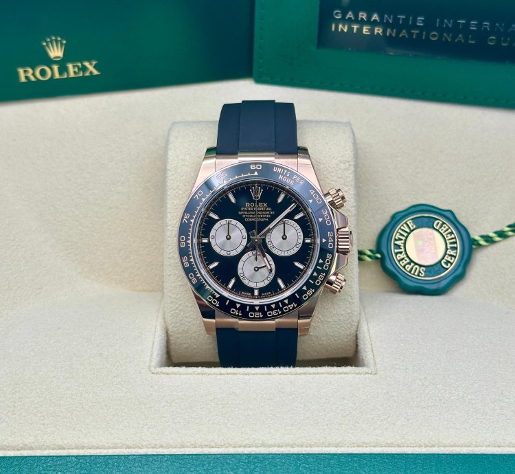 Rolex Daytona Rose Gold Black Dial