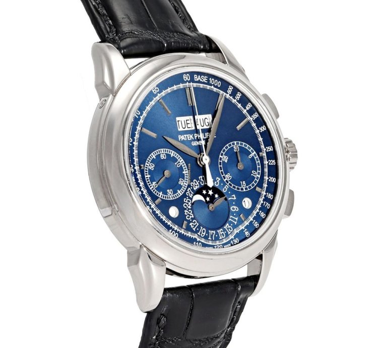 Patek Philippe Perpetual Calendar Chronograph 5270g-014 Manual Winding White Gold Good