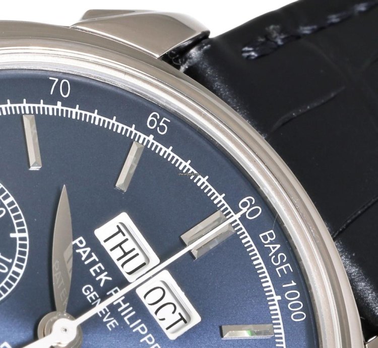 Patek Philippe Perpetual Calendar Chronograph 5270g-014 Manual Winding White Gold Good