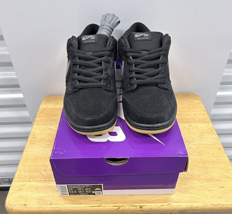 Nike Sb Dunk Low Fog Sz 11 Bq6817-010 New Skateboarding