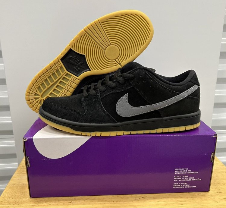 Nike Sb Dunk Low Fog Sz 11 Bq6817-010 New Skateboarding