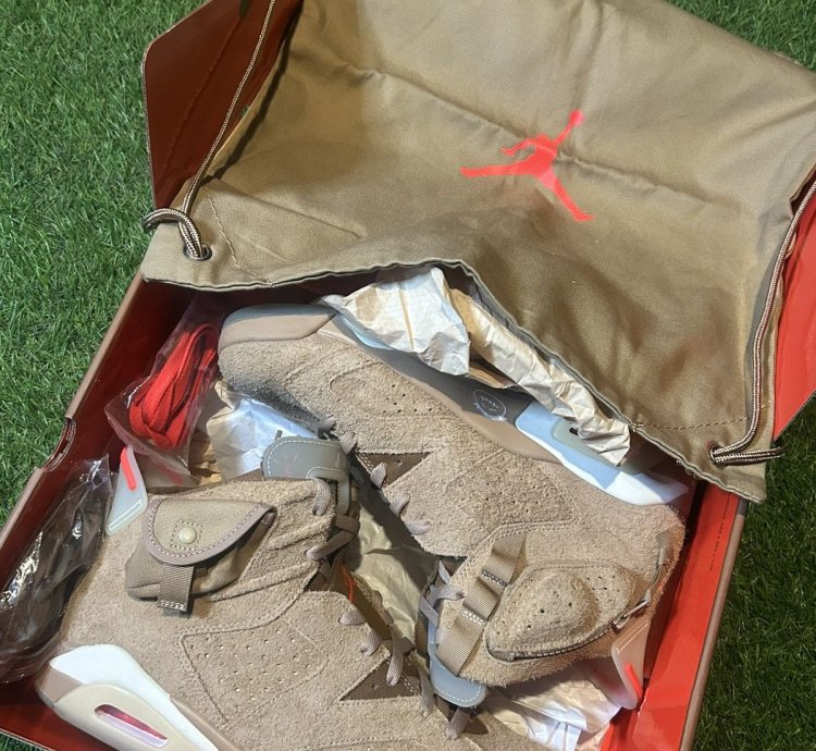 Jordan 6 Travis Scott Khaki