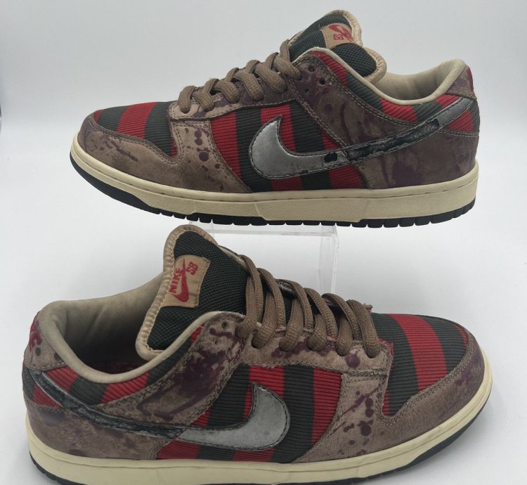 Nike Sb Dunk Low Freddy Krueger Rare Sample Size 9 Used