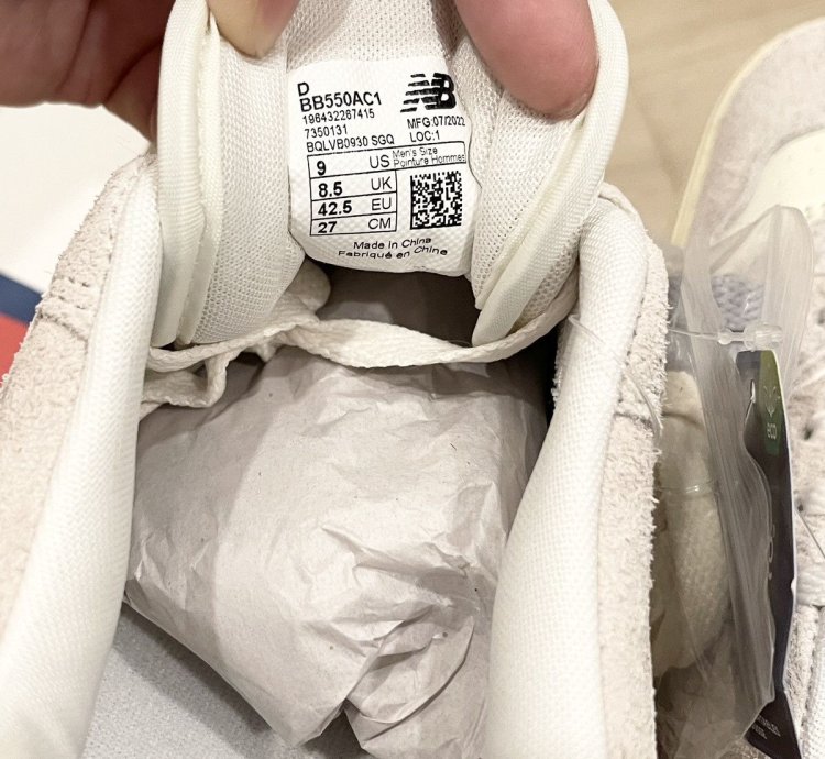 Ald New Balance 550 Basketball Oxfords Grey Size 9