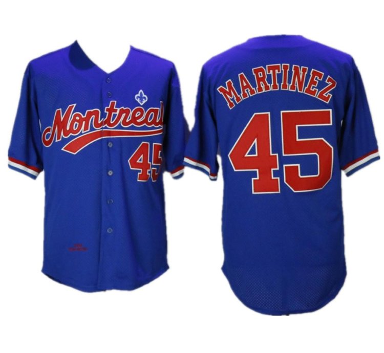 Montreal Expos Pedro Martinez Royal Throwback Mesh Jersey