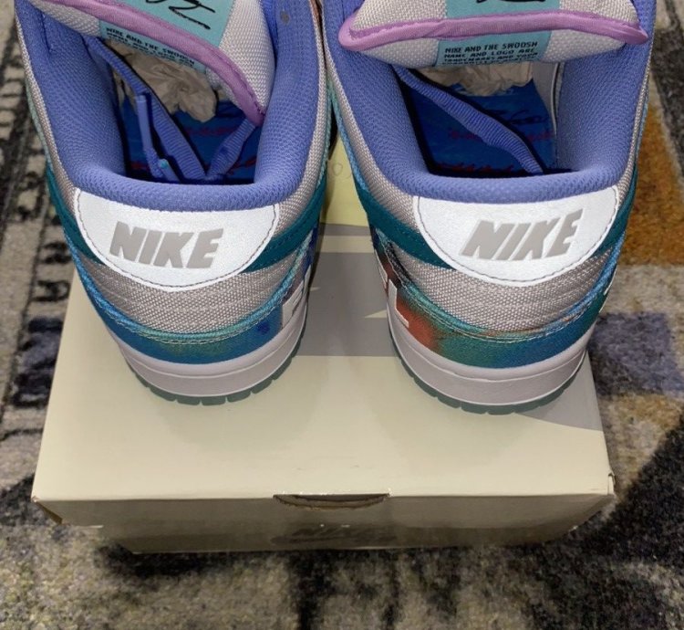 Nike Sb Dunk Low Futura Laboratories Bleached Aqua