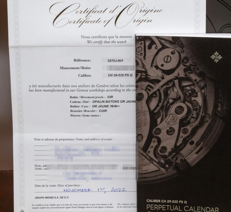 Patek Philippe Perpetual Calendar Chronograph 5270j-001