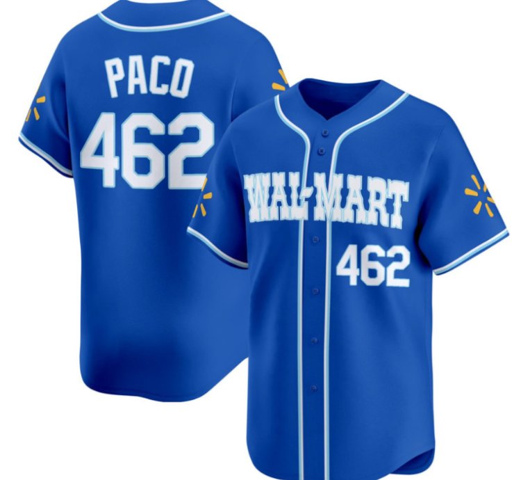 Paco 462 Wal-mart Baseball Jersey - All Stitched