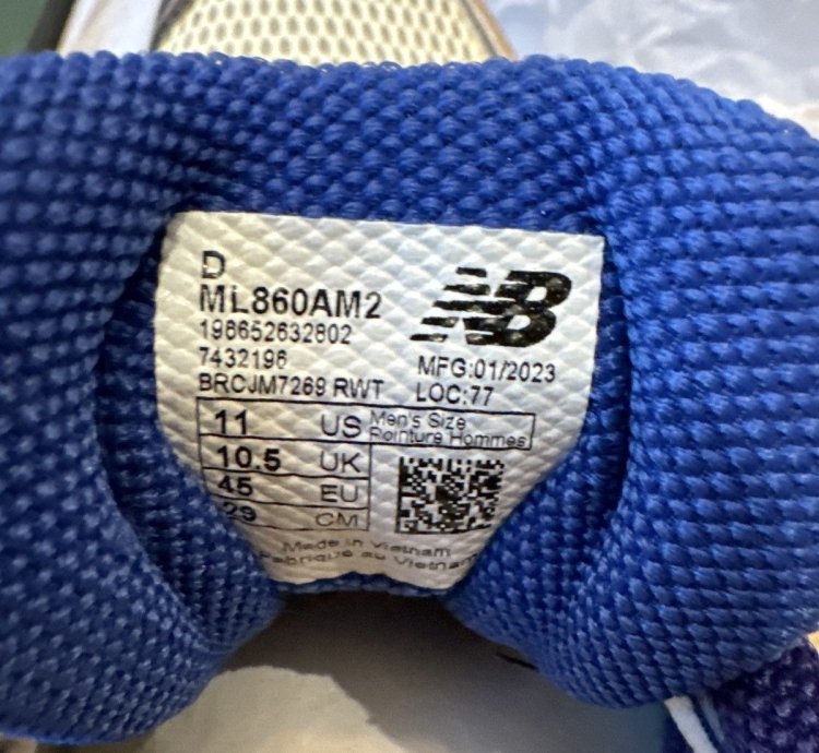 Ald New Balance 860v2 blue White
