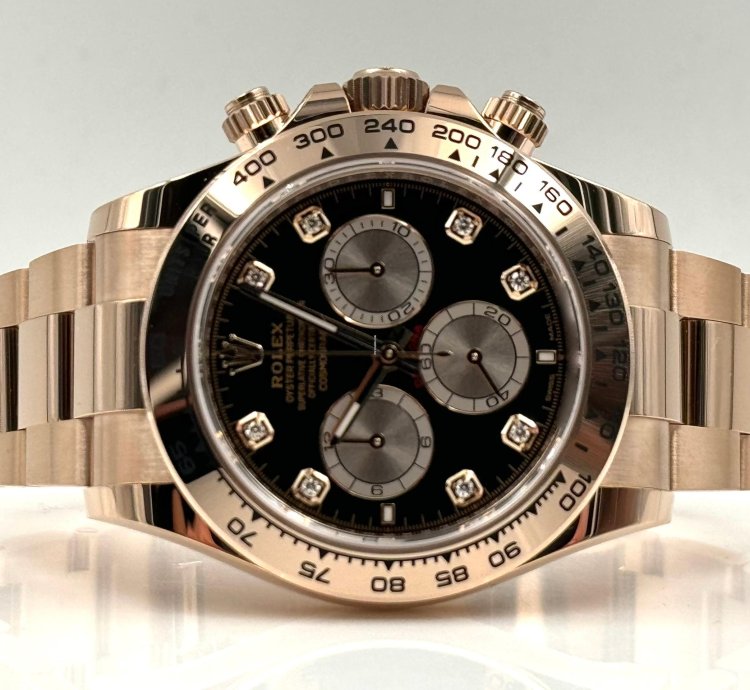 Rolex Daytona Rose Gold Black Diamond Dial 126505 Unworn 2024