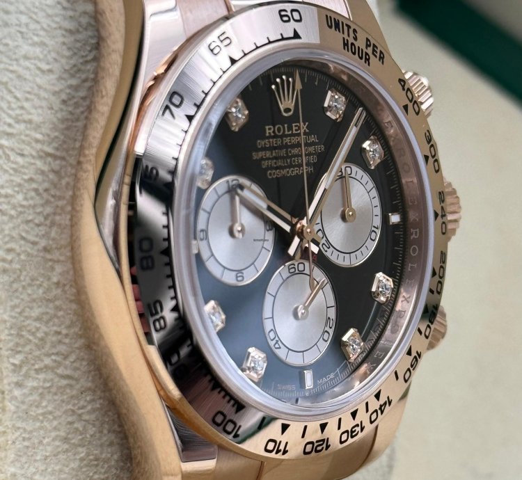 Rolex Daytona Rose Gold Black Diamond Dial 126505 Unworn 2024