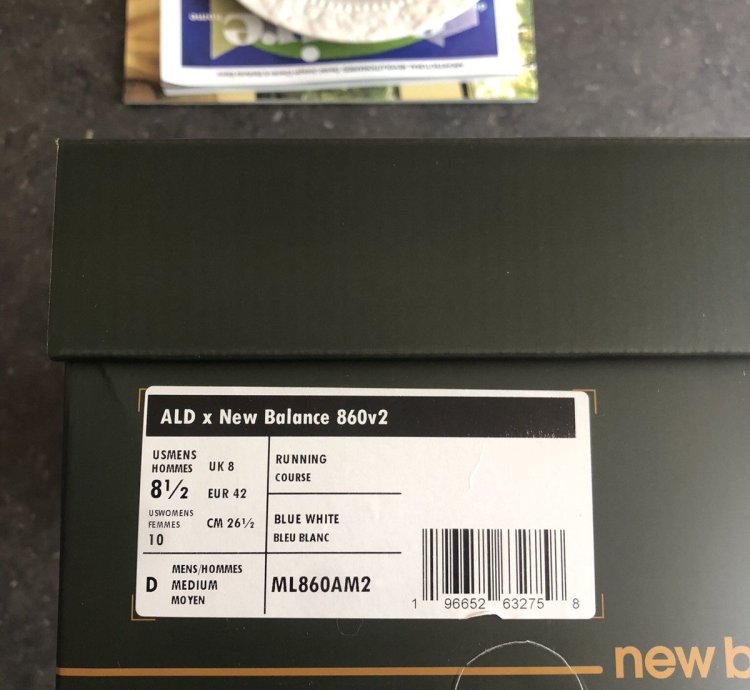 Ald New Balance 860v2 - In Hand