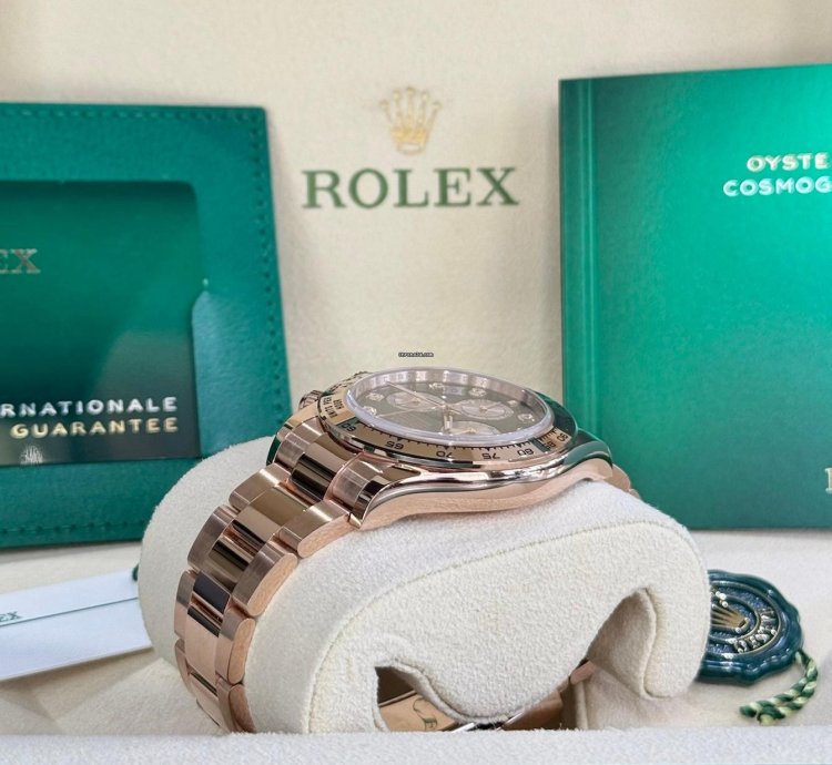 Rolex Daytona Rose Gold Black Diamond Dial 2024