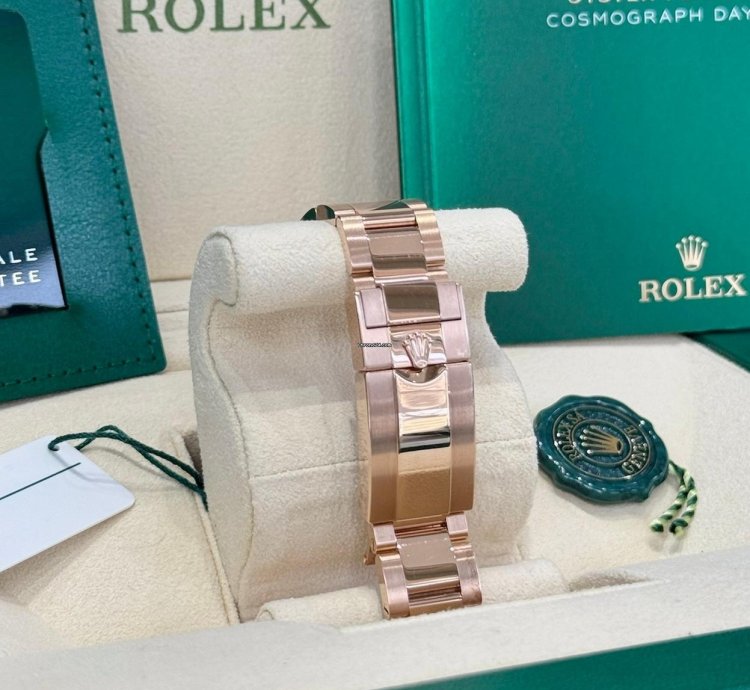 Rolex Daytona Rose Gold Black Diamond Dial 2024