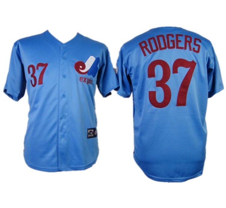 Montreal Expos Steve Rodgers Blue Throwback Jersey