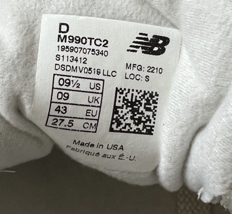 Ald New Balance 990v2 Miusa Sea Salt