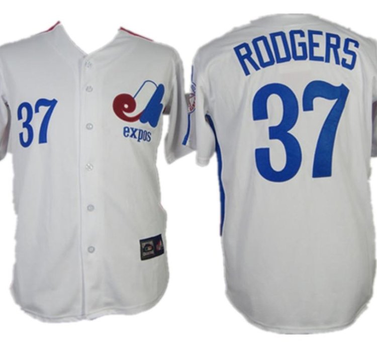 Montreal Expos Steve Rodgers White Throwback Jersey