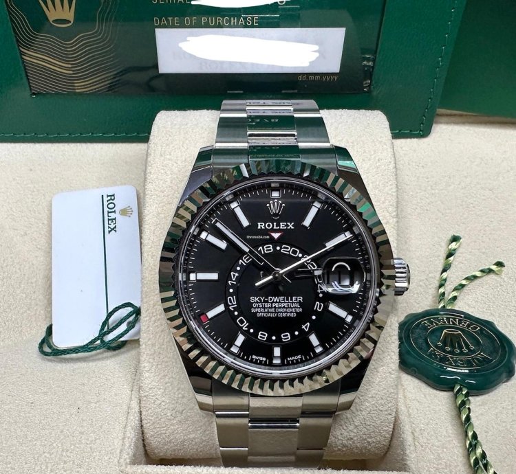 Rolex Sky-dweller New 2023 Unworn Sky Dweller Black Dial Oyster 42mm 326934