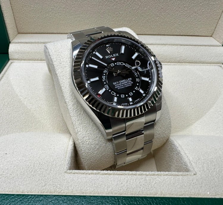 Rolex Sky-dweller New 2023 Unworn Sky Dweller Black Dial Oyster 42mm 326934