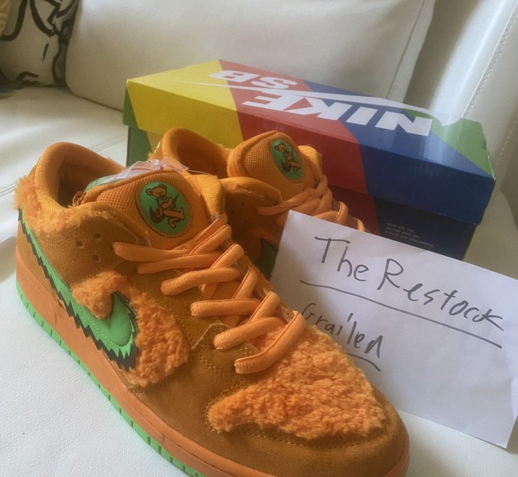 Nike Sb Dunk Low Grateful Dead Orange Ftc Sf