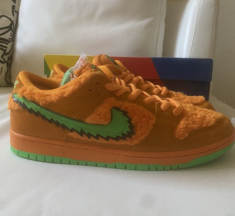 Nike Sb Dunk Low Grateful Dead Orange Ftc Sf