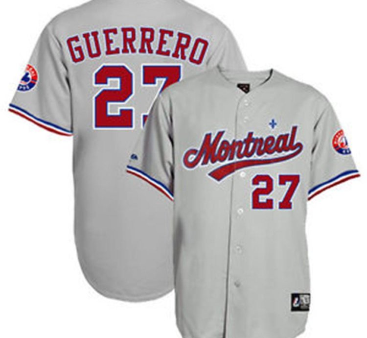 Montreal Expos Vladimir Guerrero Gray Throwback Jersey