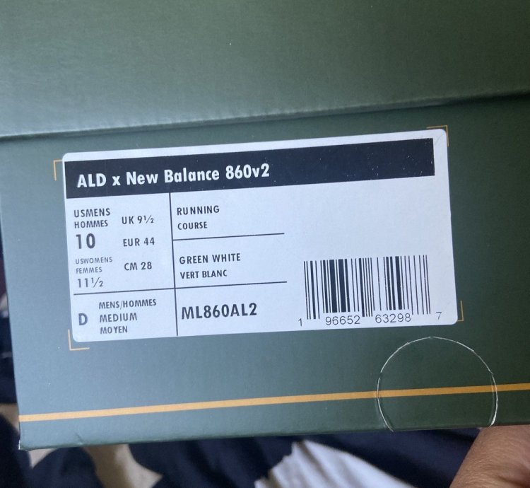 Ald New Balance Nb 860v2 Green