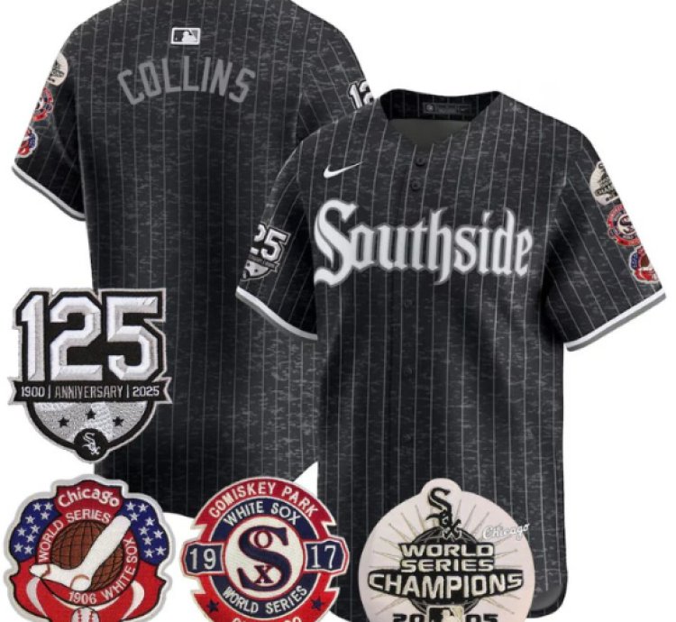 Eddie Collins Jersey Chicago White Sox 125th Anniversary World Series Champions City Connect